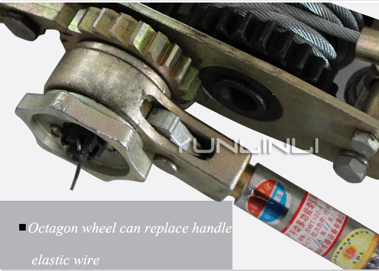 4T Safe Load Universal Cable Tensioner Mlutifunction Double Hook Wire Grip Device Hook Wire Rope Tightener SWT102