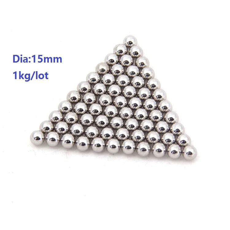 

1kg/lot (72pcs) steel ball Diameter 15mm high-carbon steel balls bearing precision G100 Dia 15mm