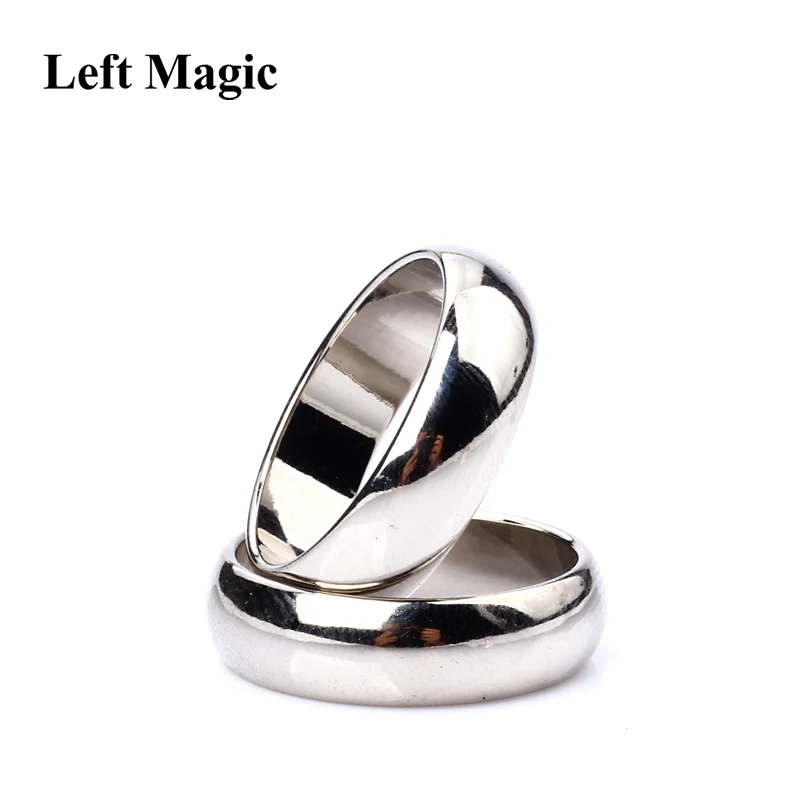 Silver Cambered PK Ring Magic Tricks Strong Magnetic Ring PK Ring ( 18/19/20/22mm Available ) Magic Props Close Up Stage Magic