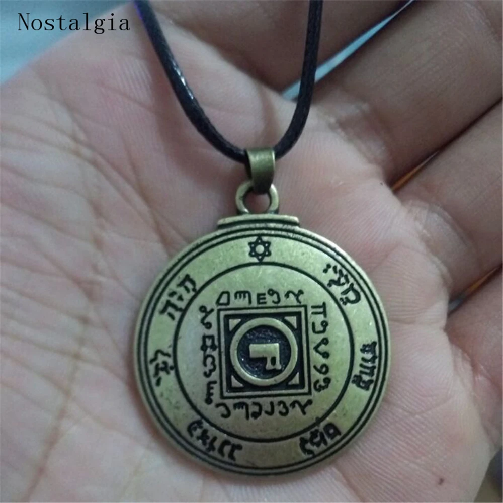 Talisman Good Luck Key of Solomon Pentacle Seal Pendant Necklace Hermetic Enochian Kabbalah Pagan Wiccan Jewelry