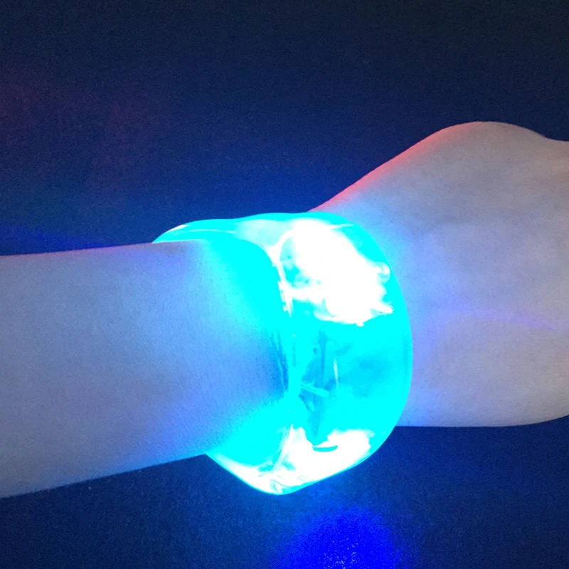 

Unisex Sound Controlled LED Light Up Bracelet Activated Glow Flash Bangle For Mother's Day Festival Party fast delivery 120pcs