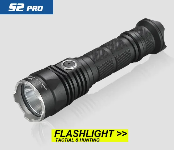 New SKILHUNT S2 PRO  HD or HI LED USB rechargeable tactical 1250 Lumens / 1100 Lumens flashlight