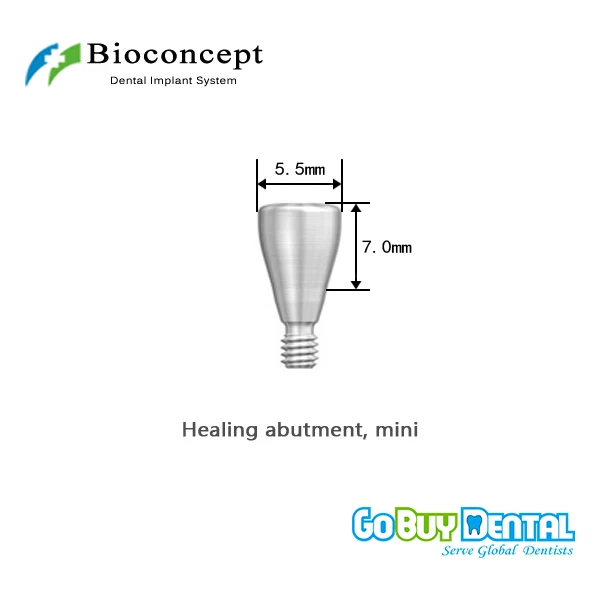 Bioconcept Hex Mini healing abutment D5.5mm, height 7mm(323330)