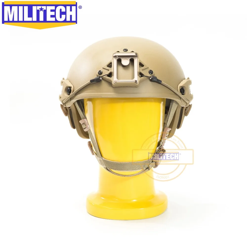 MILITECH Air Frame Vented Coyote Brown CB Super ABS Airsoft Tactical Helmet Crye High Cut Training Helmet Ballistic Style Helmet