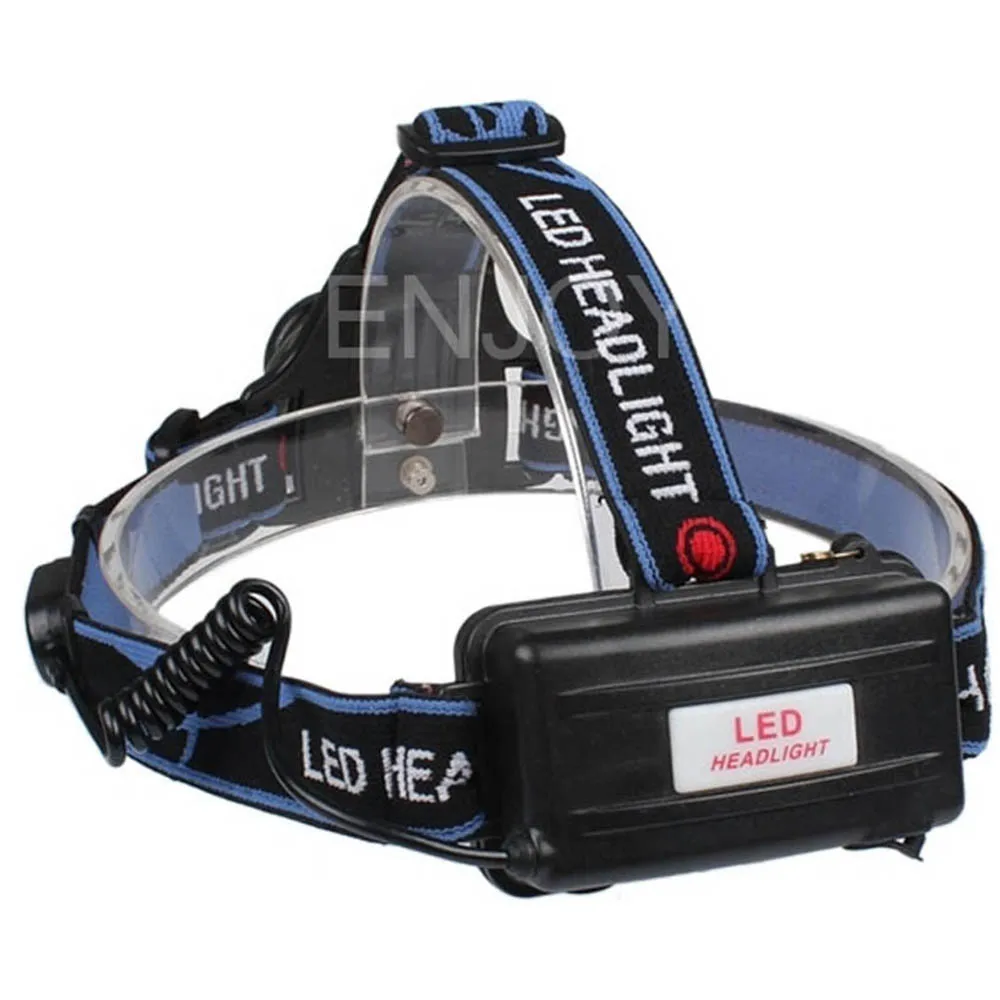 Powerful LED Headlamp Led Zoomable 2000 Lm Head Light Adjustable HeadLamp Torch 3 Modes 2x 18650 + charger P4