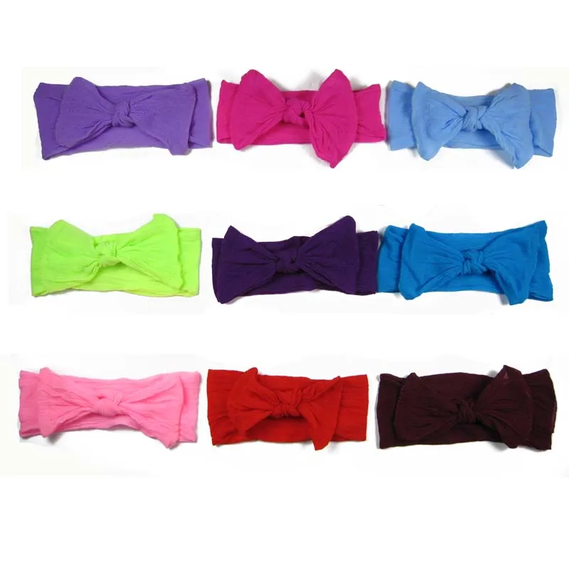 60PCS/lot 2.5'' pantyhose nylon headband  headbands with bows   kids hair bands hair accessory hair jewelry  free shipping