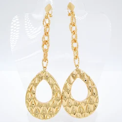 Diana baby Jewelry Long Drop Dangle Earrings Fashion Jewelry Women Accessories Heart Copper Earrings For Party Wedding Daily