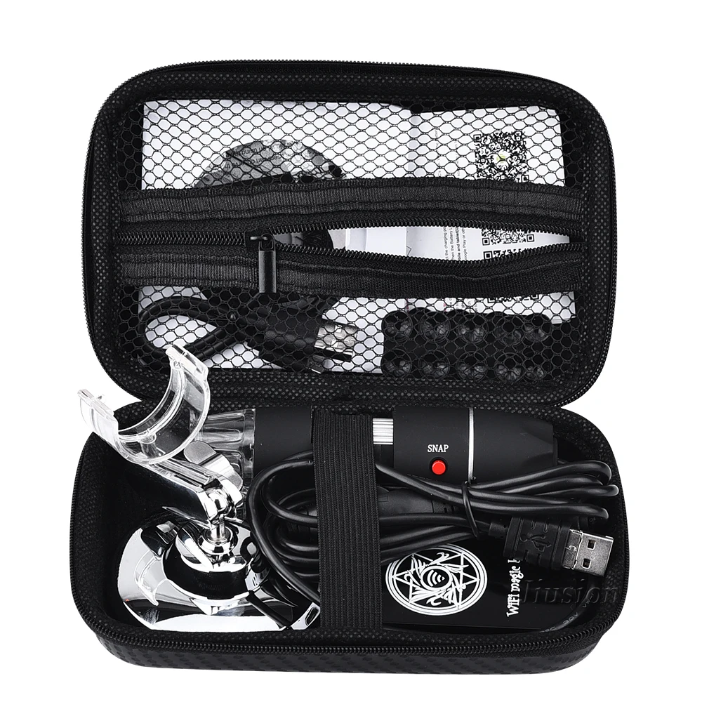 Jiuison-범용 하드 쉘 여행 가방, USB 현미경 운반 케이스, 디지털 현미경 및 기타 브랜드 액세서리, 방수