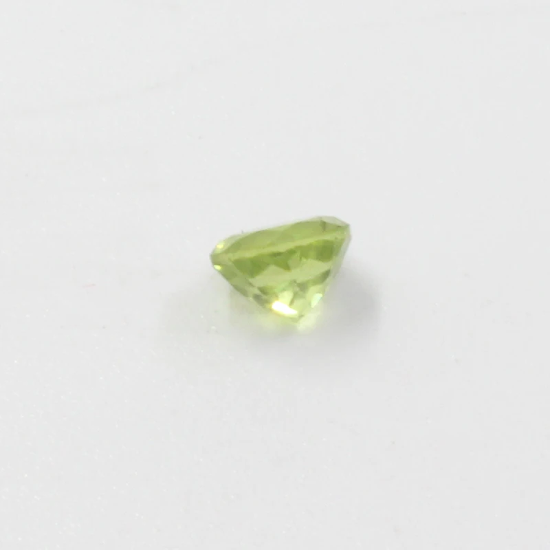 100% Alami 5 Mm Putaran Brilian Dipotong Peridot Batu Permata Longgar untuk Pembuat Perhiasan 3 Buah Pack Peridot Gemstone