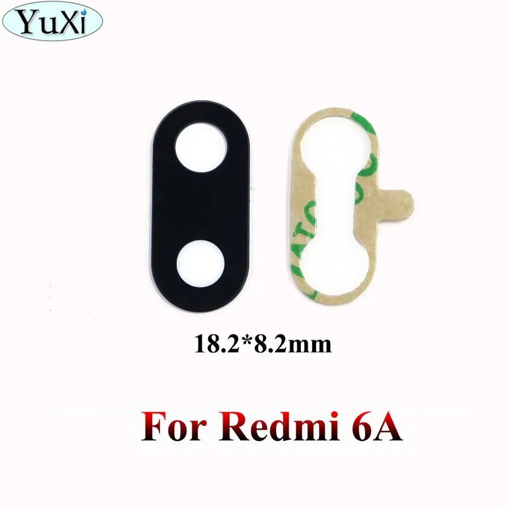 YuXi Rear Back Camera Glass Lens Cover For Xiaomi Redmi 6A 6Pro note 6 Pro S2 Y2 5A 4 5 Plus Back Camera Lens Repair Spare Parts