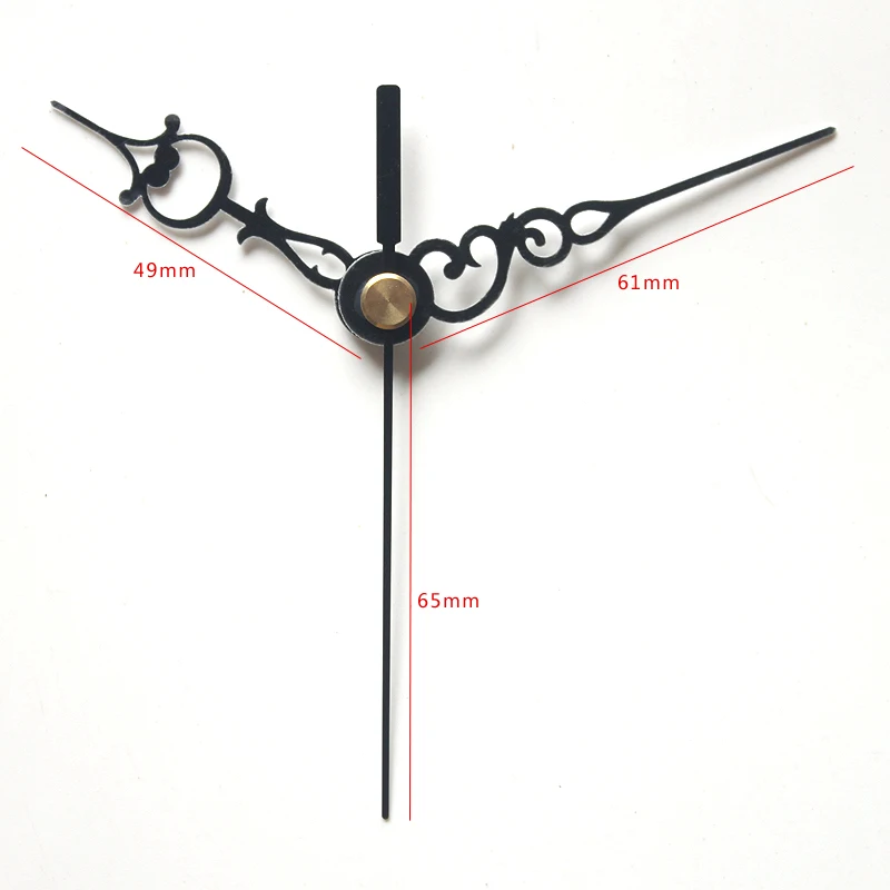 SKP Shaft Clock Hand 39# Quartz Clock Accessory DIY Black Short Hands Metal Aluminum Material High quality kits
