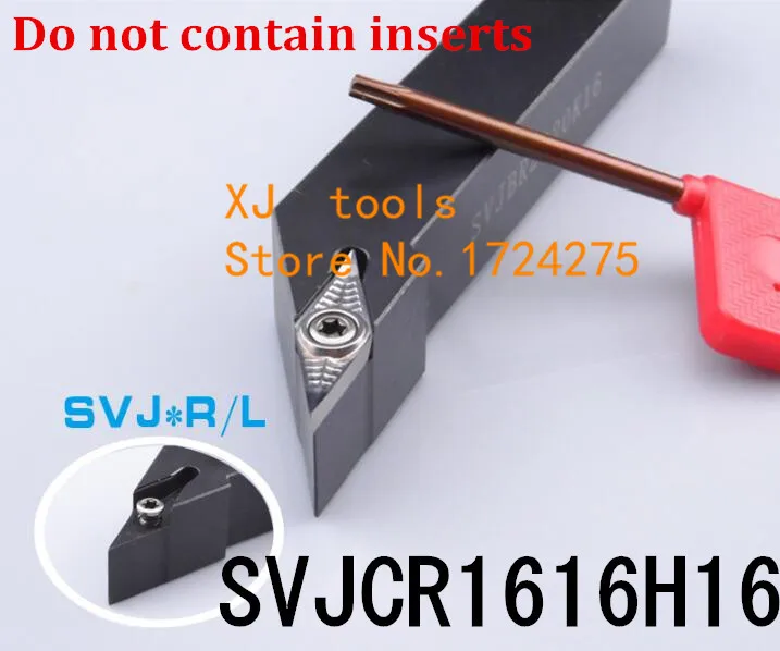 SVJCR1616H16/ SVJCL1616H16 Metal Lathe Cutting Tools Lathe Machine CNC Turning Tools External Turning Tool Holder S-Type SVJCR/L