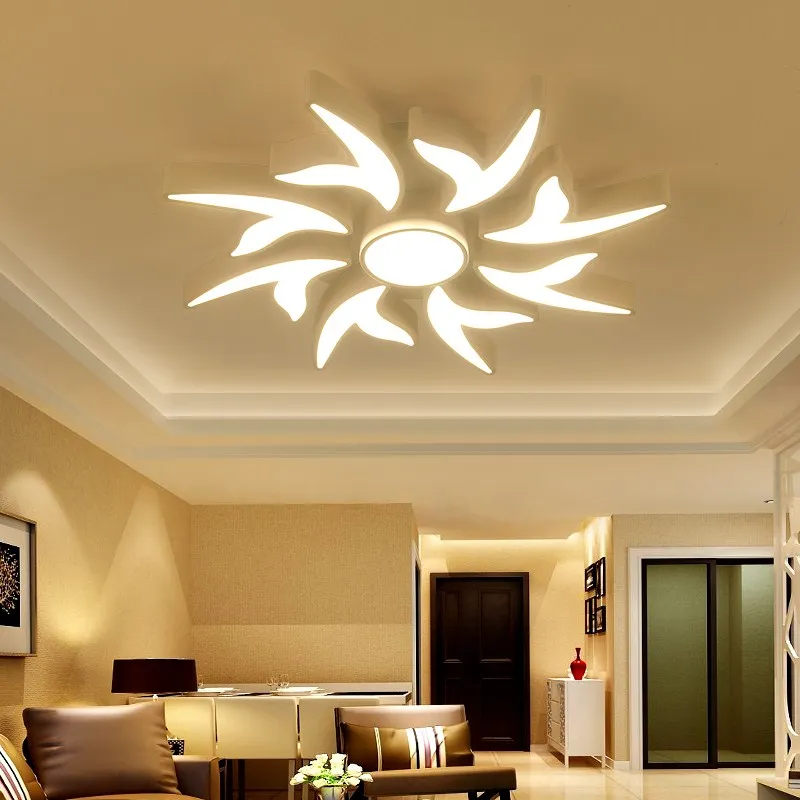 Modern flower LED ceiling lights living room bedroom lamp modern fashion lighting weeding room led lamp round ceiling lamp ZA