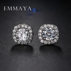 Emmaya Fashion Jewelry Full Crystal Stud Earrings For Woman New Year Gift Wholesale Factory Price Dropship