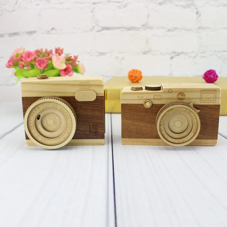 1PC Creative Camera Music Box Home Furnishing Classic New Year Valentine Birthday Shooting Props Home Decoration MO 007