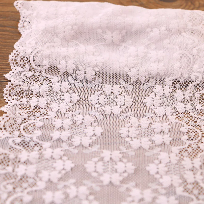 2yards white elastic lace 16cm elastic lace fabric, DIY garment accessories, decorative lace