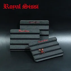 Royal Sissi 5pcs/set Fly Foam Patch Ripple Foam EVA Breastplate with Hook Loop Sticker Back Fly Fishing Accessories Hook Keeper