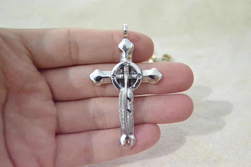 

925 sterling silver cross silver pendant