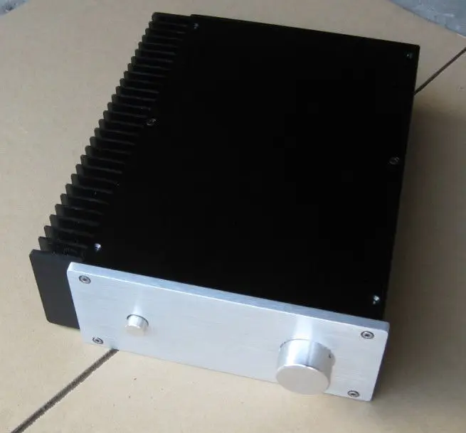 

Full Aluminum Power amplifier case + Unilateral heatsink