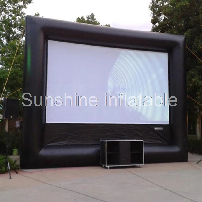 

Custom clear view oxford outdoor big inflatable screen rear projection inflatable movie screen for sale