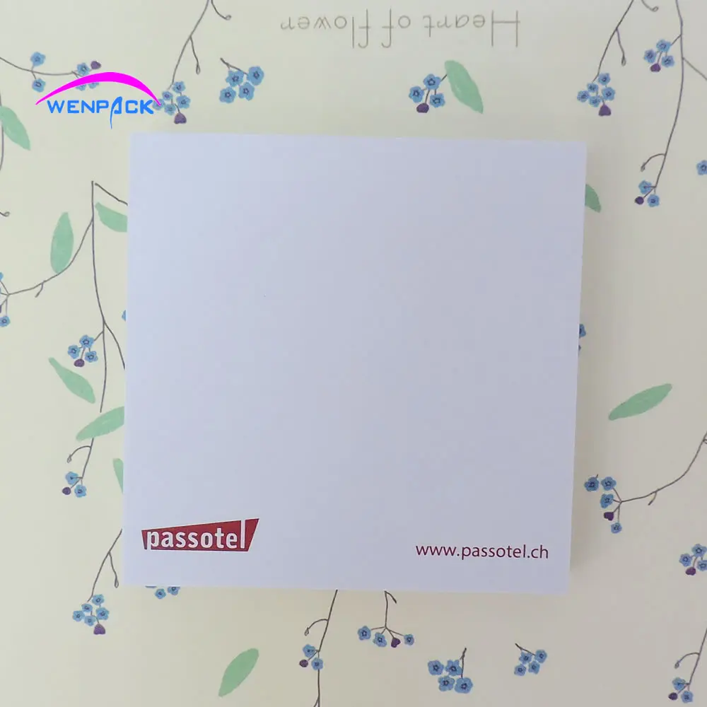 Sticky Note Paper, Custom Print, 1 Colors, Logo Adhesion, Gift