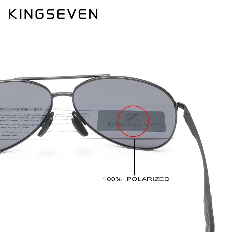 KINGSEVEN Brand Fashion Men\'s UV400 Polarized Sunglasses Men Driving Shield Eyewear Sun Glasses Oculos Gafas N7013