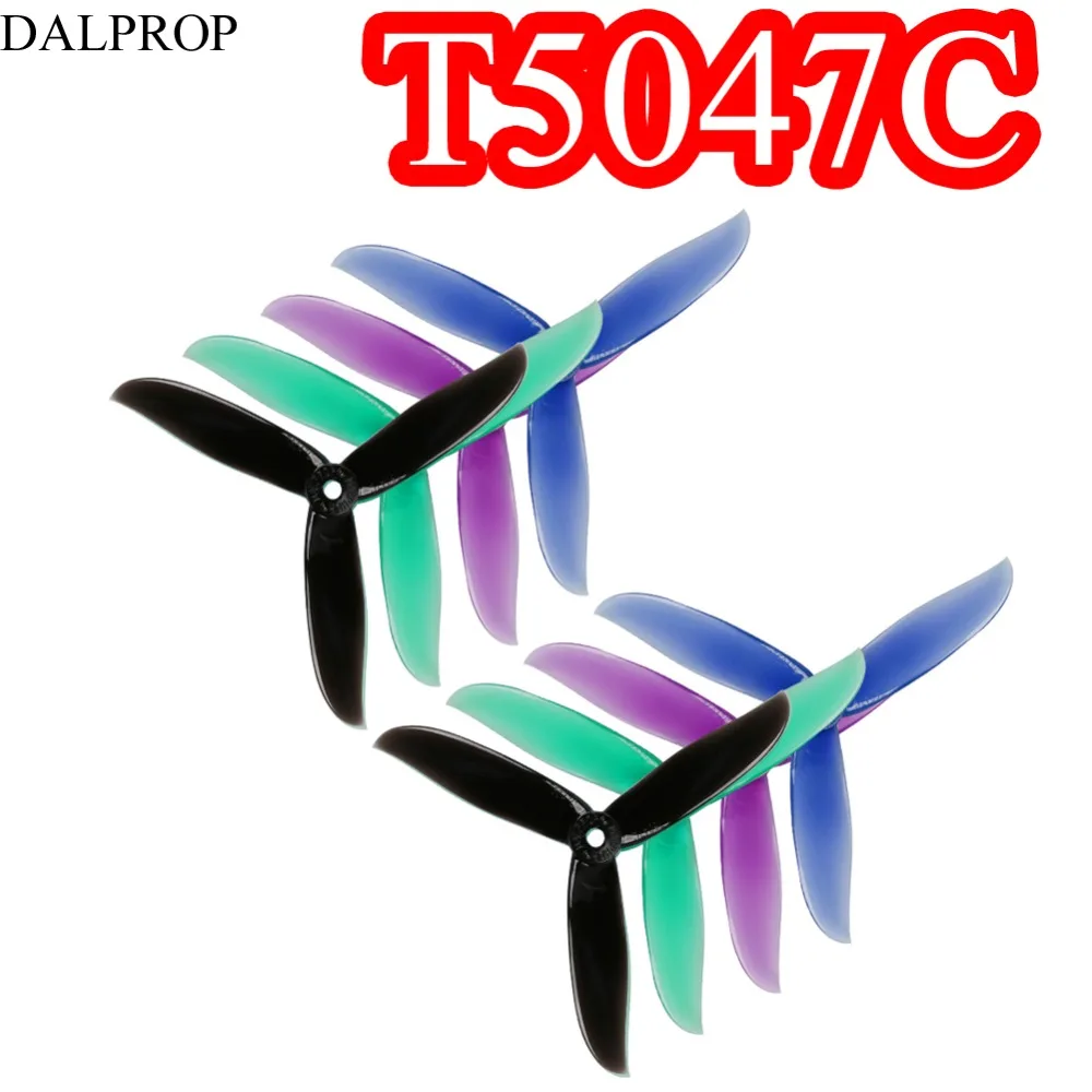 20pcs DALPROP CYCLONE T5047C T5047BN 5047 Tri-Blade 3 blade Propeller Compatible POPO System Propeller for FPV Racing Drone