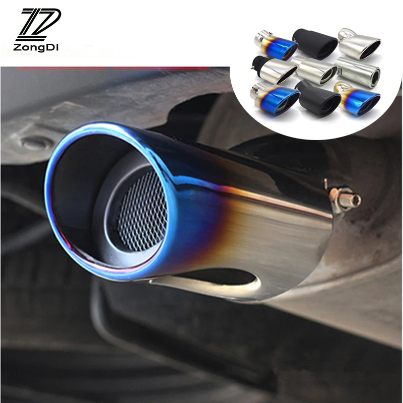 Universal Chrome Stainless Steel Car Exhaust Muffler Tip pipe For Mazda Nissan Ford Kia Chevrolet Hyundai Citroen Volkswagen