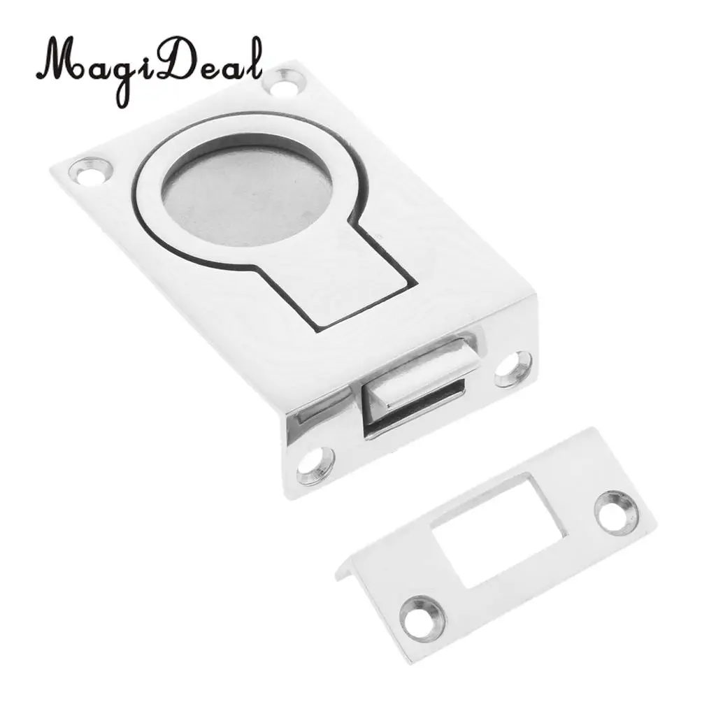 High Quality Marine 316 Stainless Recessed Hatch Pull Buckle Floor Latch Flush Ring Pull for Water Sports Dinghy Yacht Accessory