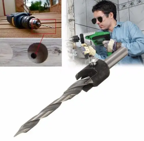 

1Pcs 6.5mm Craftman Carpentry Tapered Countersink Drill Bit Adjustable Collar Woodworks Reamer Wood Tools