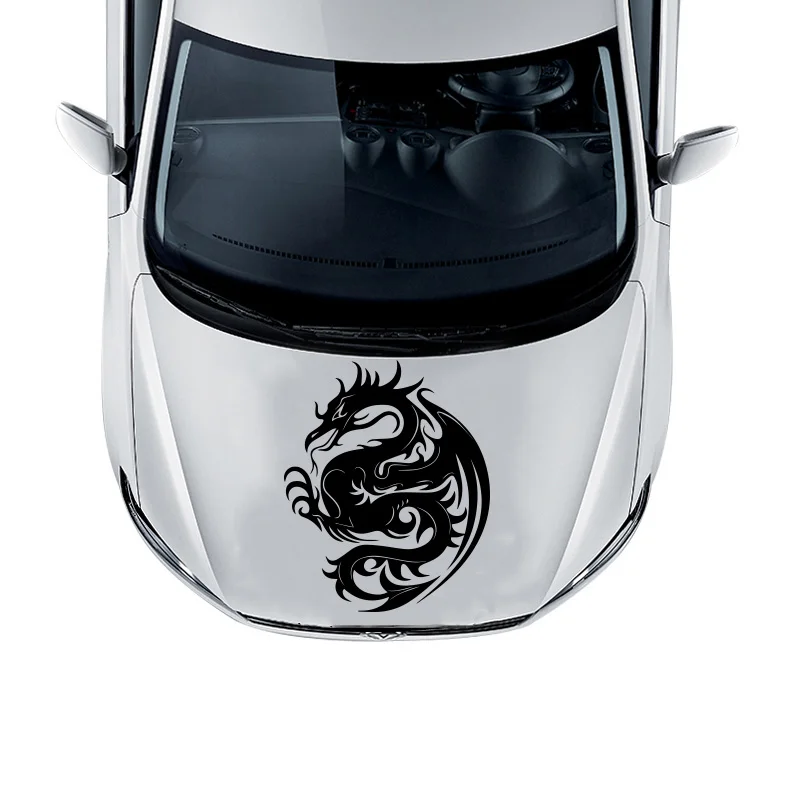 CHINESE DRAGON decoration sticker on car hood window bumpers,fashion die cut vinyl decals and stickers for opel/skoda/audi a4