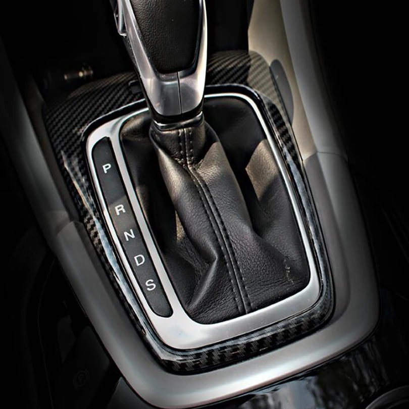 JXKaFa For Ford Fusion Mondeo 2013-2015 Car Interior Mouldings Gear Shift Panel Cover Trim Car Styling ABS Carbon Fiber Style
