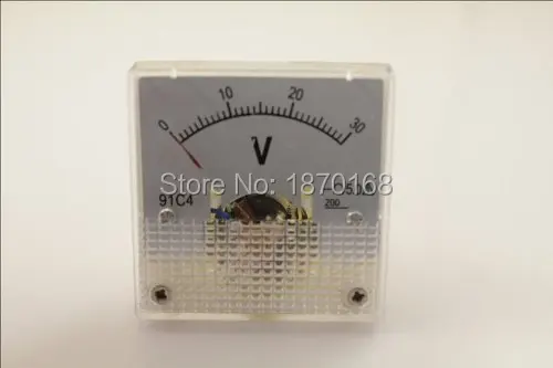 91C4 Class 2.5 Accuracy DC 0-30V Voltage Volt Panel Meter