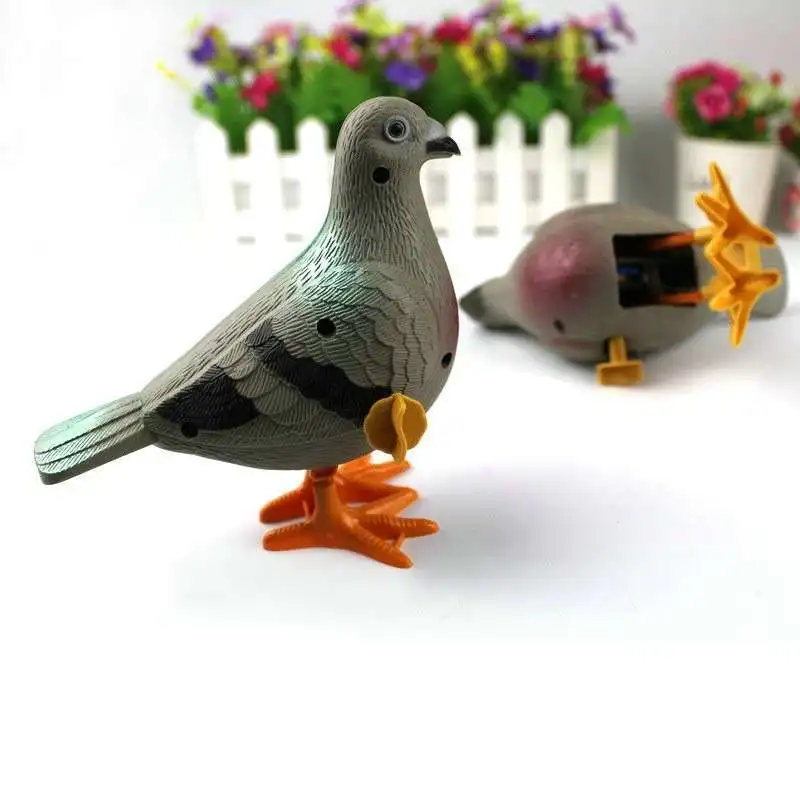 Little For Pigeons Clockwork Toys Cute Puzzle Children Chain Simulation Pull Back Plastic Animal Model 2-4 Years 2021