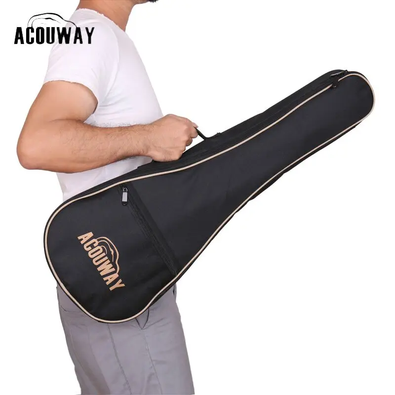 Acouway 28 inch Guitar Ukulele guitarlele Bag case With 10mm Cotton Padding/Canvas Hawaii Small Guitar Bag Ukulele Case