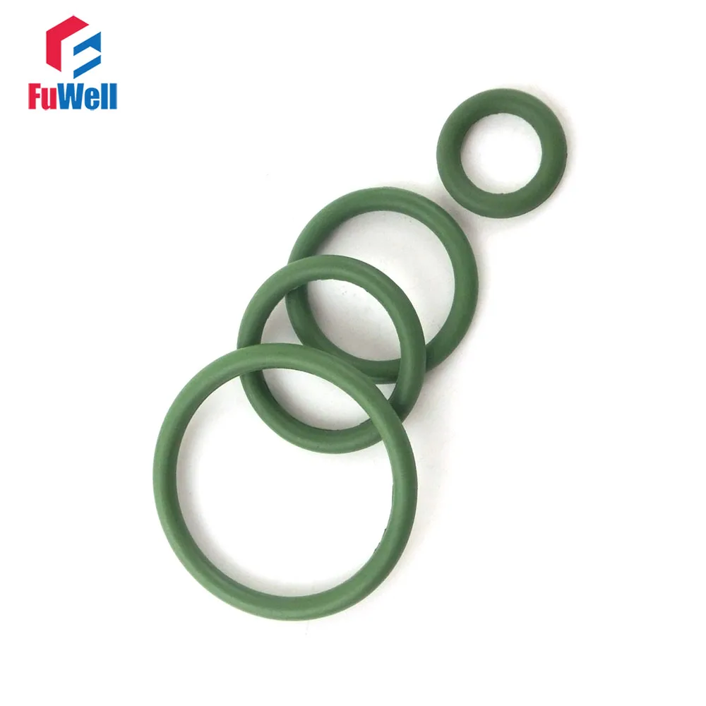 

20pcs 2.4mm Thickness Green FKM O Rings Seal Gasket 28/29/30/31/32/33/34/35/36/37mm OD O-ring Hole Sealings Assortment