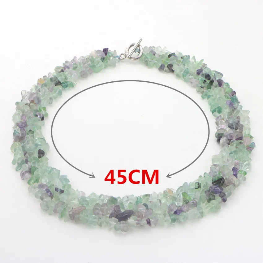 WUBIANLU Garnet Purple Crystal Fluorite Coral Crystal Necklace Earrings Hot Sale Suitable Women Banquet Jewelry Fashion Style