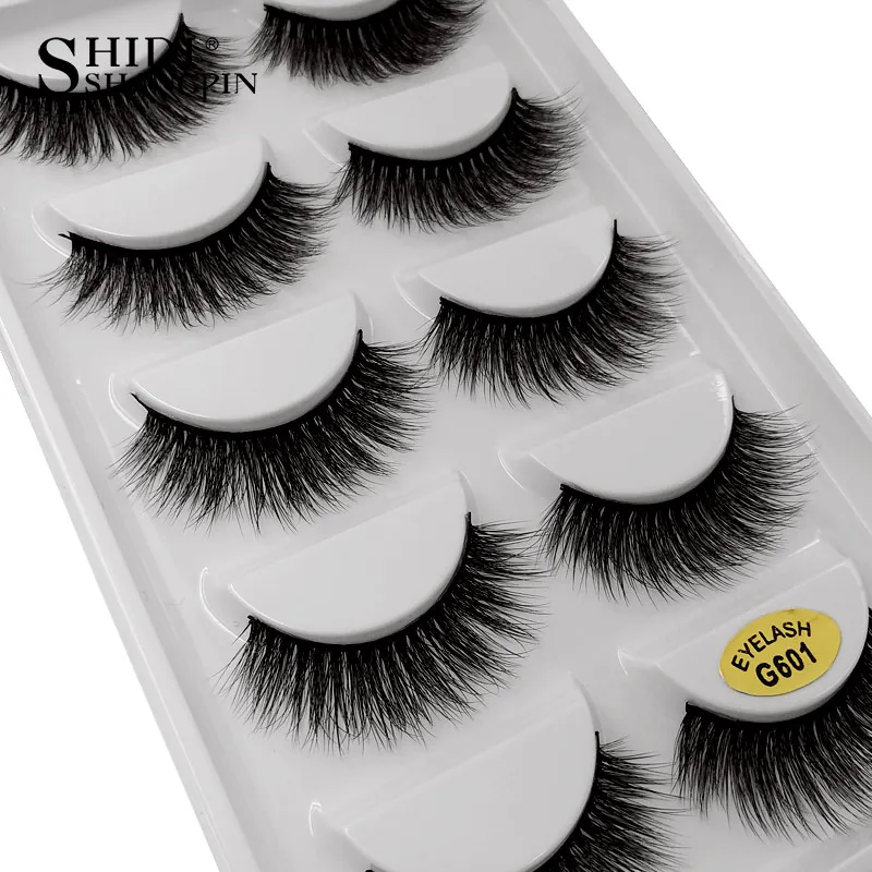 Fake Lashes 5 Pairs 3D Mink Lashes 16 Style Dramatic Thick Fluffy False Eyelashes Reusable Extension Make up Tools maquillaje