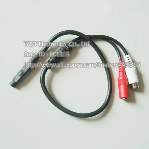 Free shipping 20Qty Audio monitor CCTV Microphone  for Security CCTV ,Mic Audio Microphone Cable Adapter for CCTV Camera