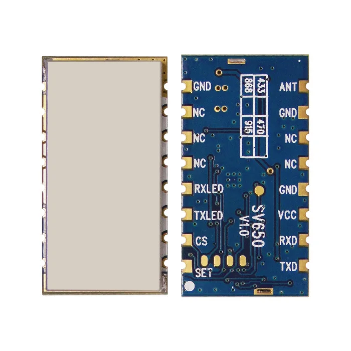 2sets/lot SV650 - Embedded 3km 868MHz RF transceiver module 500mW RS485 wireless data transmission module