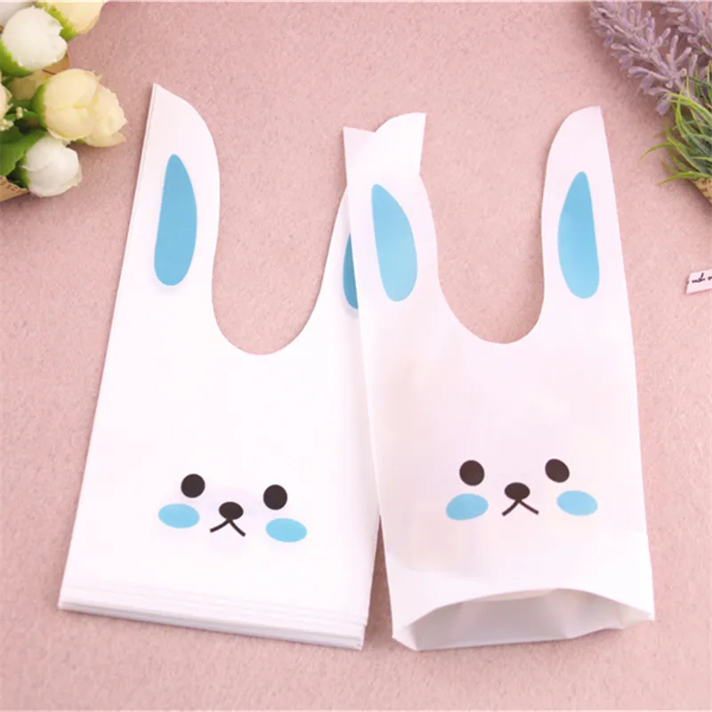 Wholesale 50pcs/lot 10x17cm Lovely Wedding Present Packaging Bags Cute Rabbit Ear Bags For Cookies