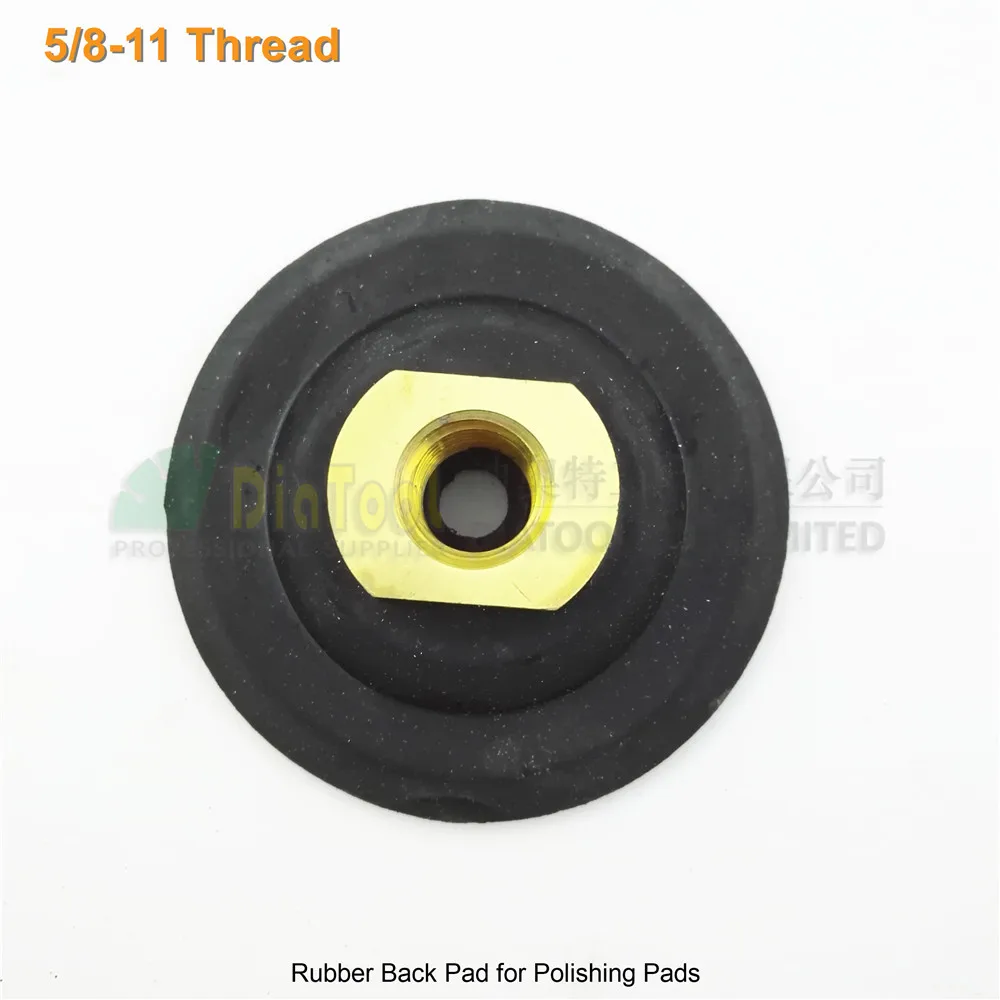 SHDIATOOL Rubber backer for polishing pads 5/8-11 thread for sanding discs Diameter 80MM back pads