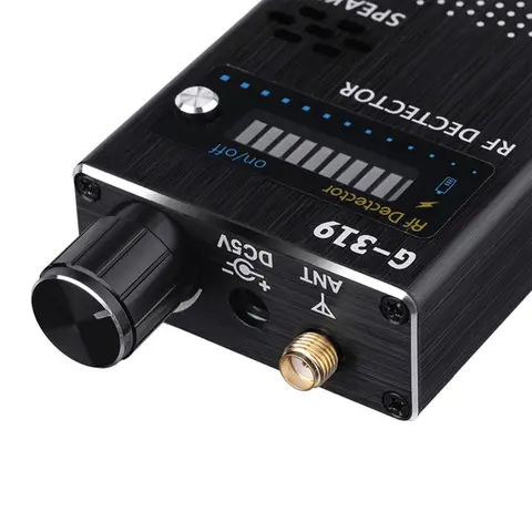 2018 인기 무선 휴대폰 탐지기 – 전 범위 신호 차단 안티 스파이 기기, WiFi RF GSM 지원, 미국/EU 플러그, 1-8000MHz, 모델 G319