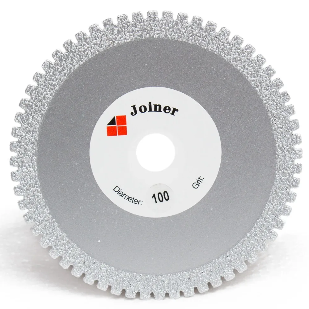 

4" inch 100mm Diamond BRAZED Serrated Cutting Disc Saw Blade Wheel Grit 46 Coarse Double Life for Glass Tile Marble Rock Ceramic