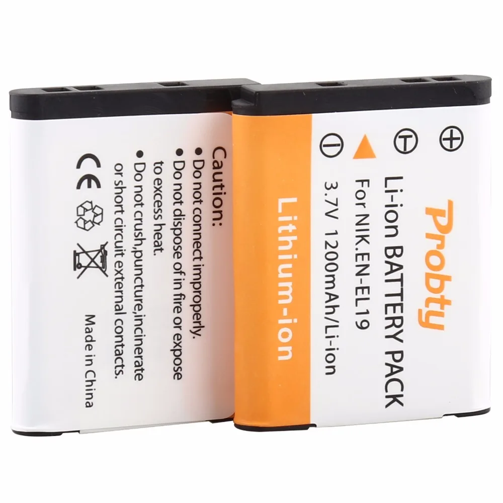 4 szt. EN-EL19 EN EL19 ENEL19 Bateria do aparatu cyfrowego Nikon S2500 S100 S2600 S3100 S3200 S3300 S4100 S4200 S4300 S6600