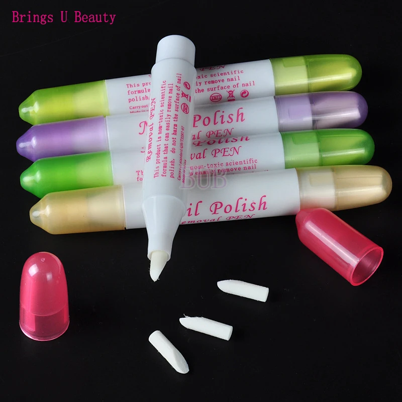 1 Stuks Nail Art Corrector Pen Verwijder Fouten + 3 Tips Nieuwste Nagellak Corrector Pen Cleaner Erase Manicure