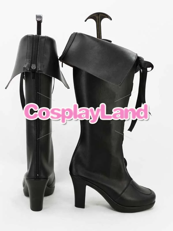 AKB0048 Tomomi Itano Black High Heel Cosplay Shoes Boots For Adult Women's Halloween Party Cosplay Boots Custom Made