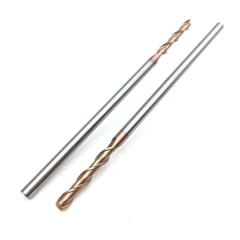 HRC60 2F-D4 * 100L 플랫 엔드밀 4mm 솔리드 카바이드 나선형 스트레이트 생크 엔드밀, CNC 선반 금속 가공 커팅 밀링 공구, 5 피스