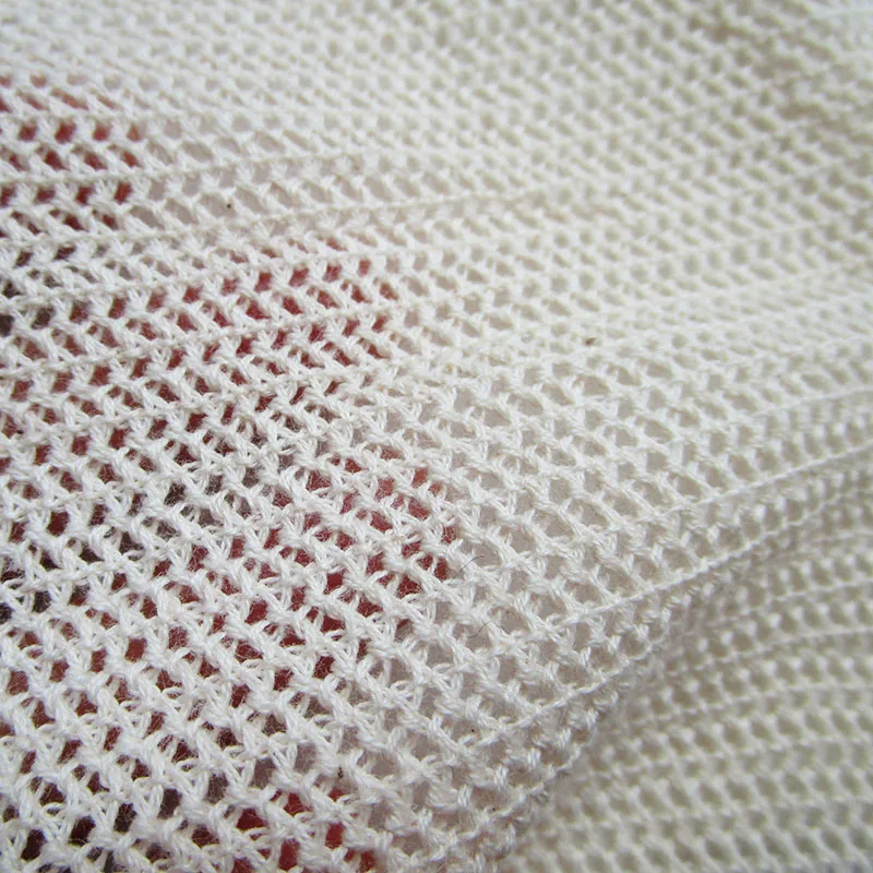 Mesh Fabric for Women Clothes, Beige Net Fabric, French Casual, Braided, Knitted, Handmade Patchwork, Sewing Cloth, 1Yard, Fashi