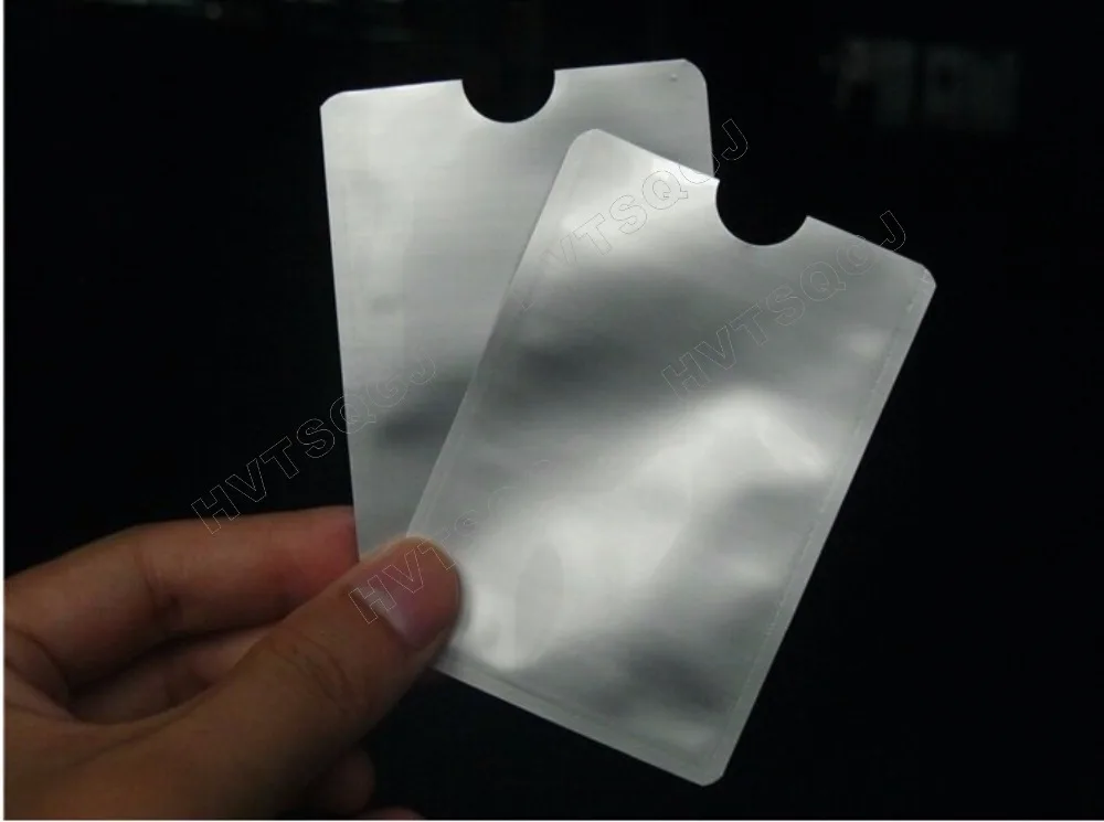 10pcs Free shipping Custom RFID Anti Scan Blocker Sleeve / Visa Card RFID Protector Blocking Sleeve